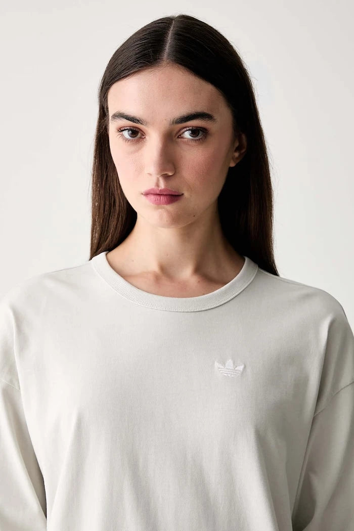 adidas Originals kadın pamuklu uzun kollu bluz Essentials