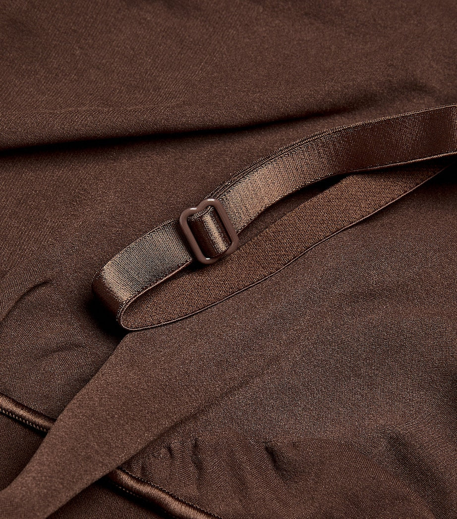 Skims Brown Seamless Sculpt Thong Bodysuit