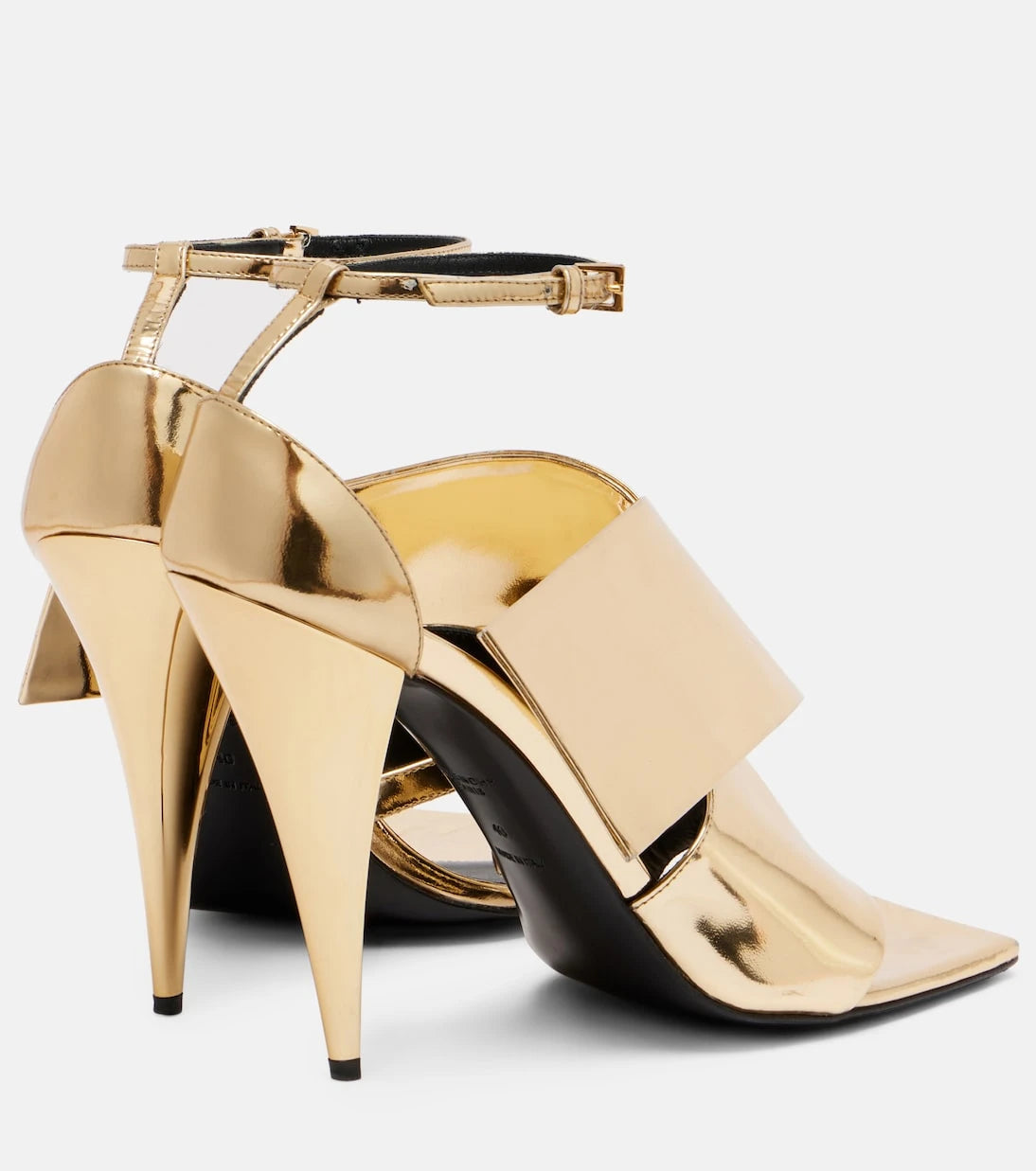 Givenchy - Sliced Square 90 patent leather sandals