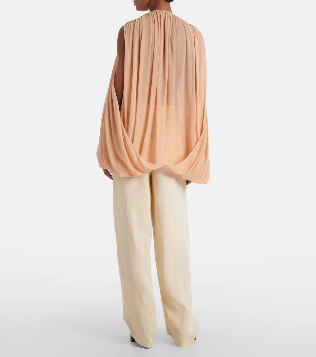 Stella McCartney - Draped silk chiffon blouse