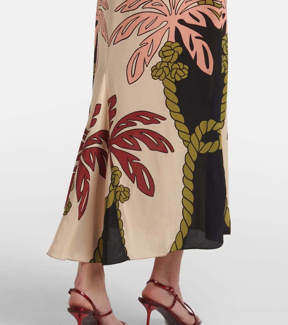 Johanna Ortiz - Sequined printed silk tunic