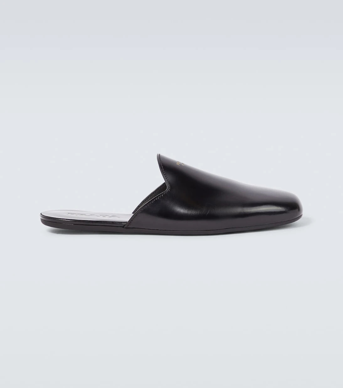 Prada - Brushed leather mules