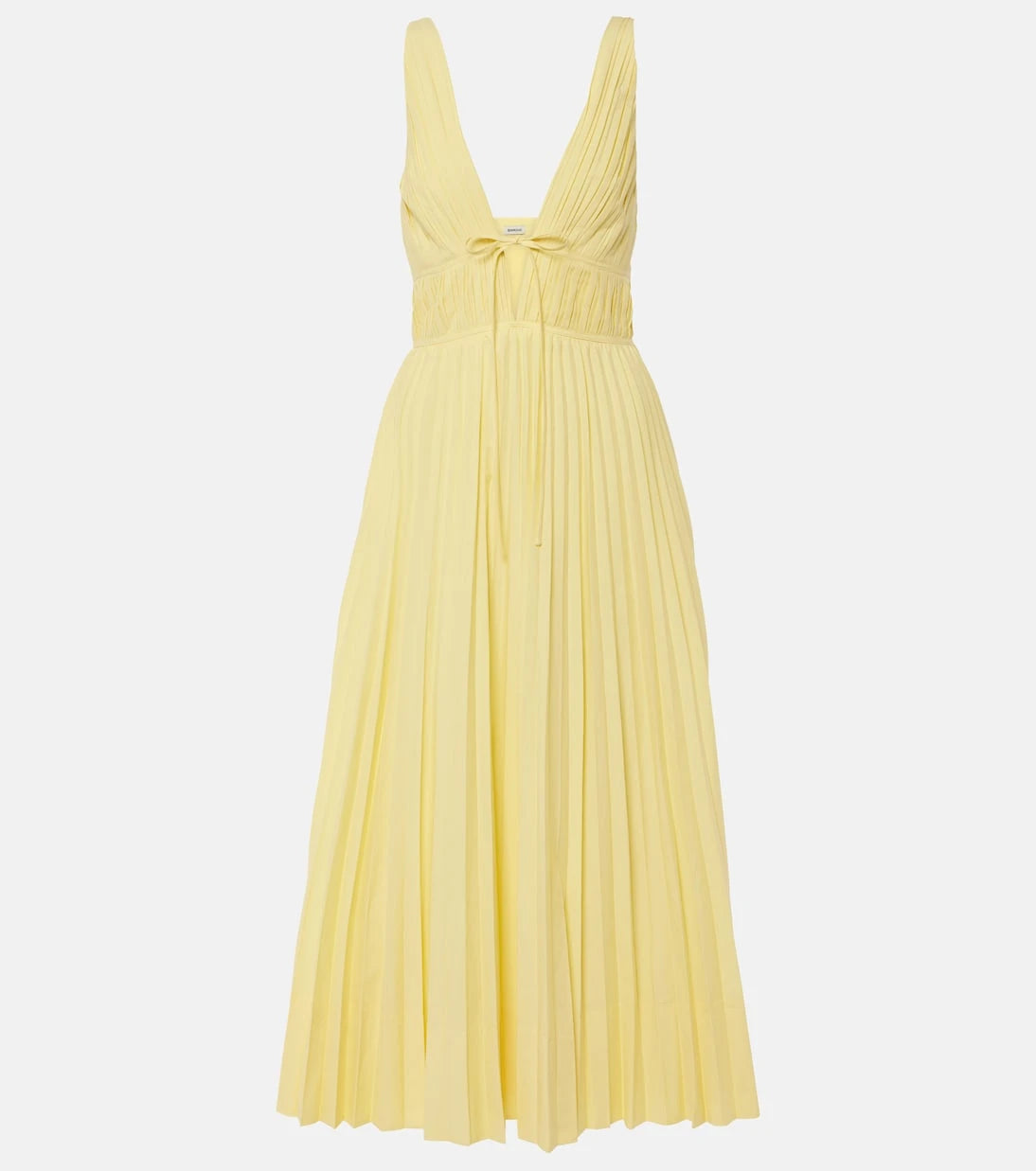 Simkhai - Stephanie plissé cotton-blend maxi dress