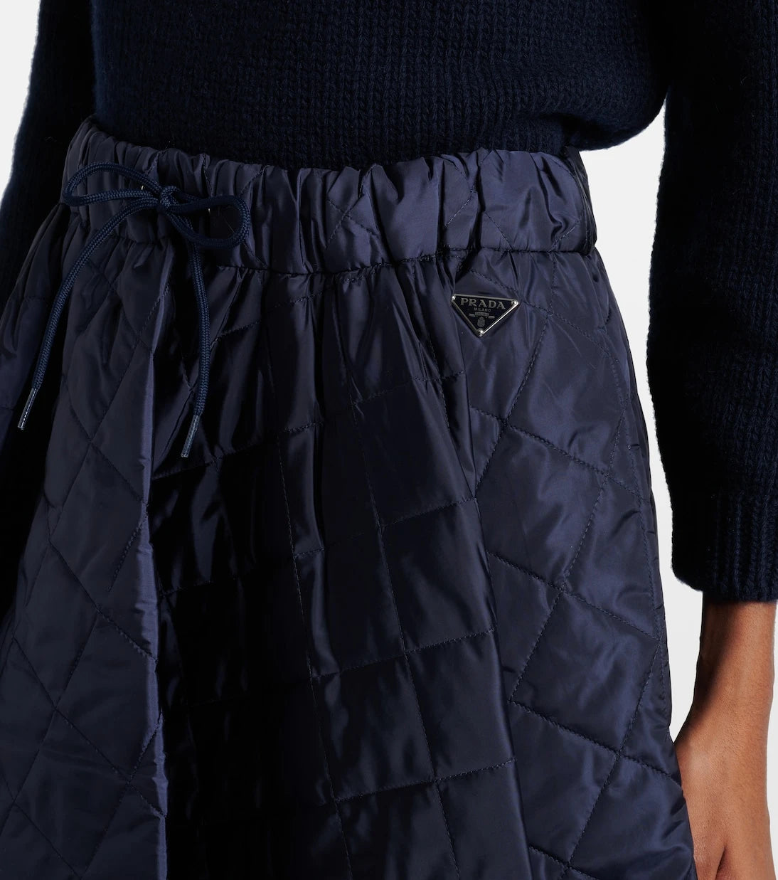 Prada - Re-Nylon quilted midi skirt