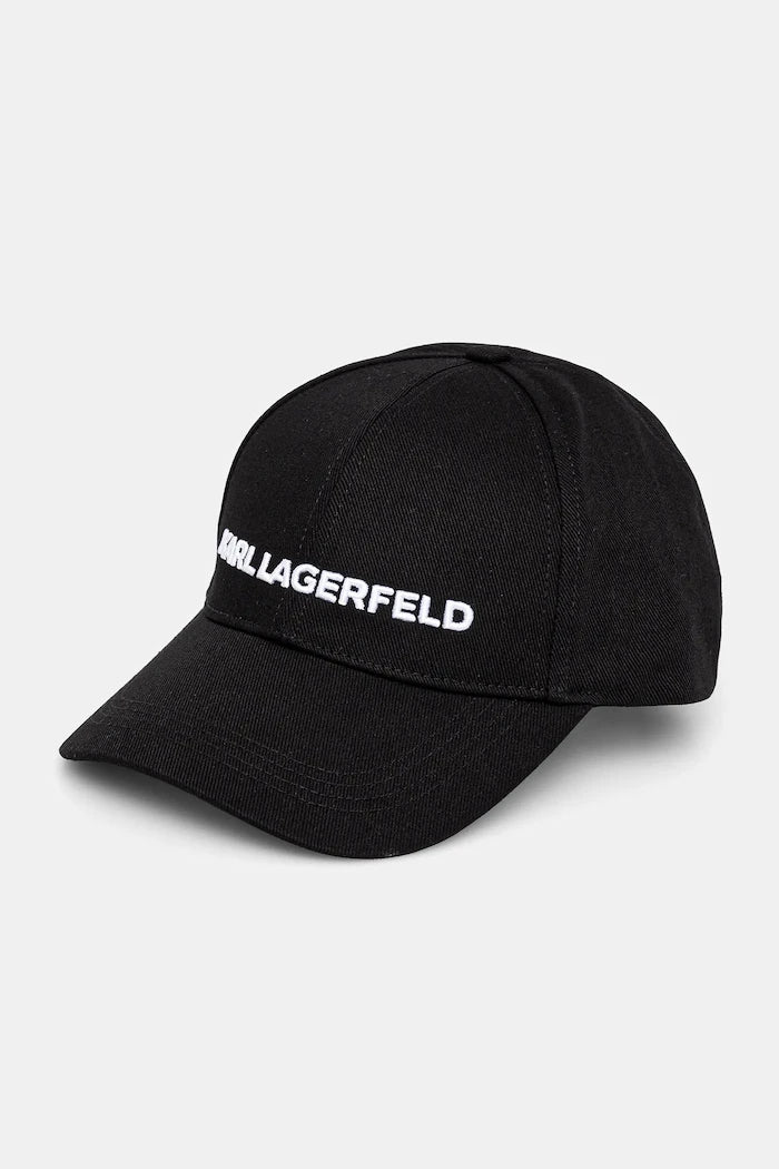 Памучна шапка с козирка Karl Lagerfeld K/ESSENTIAL