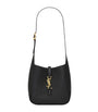 Saint Laurent Black Deerskin Baby Le 5 à 7 Shoulder Bag