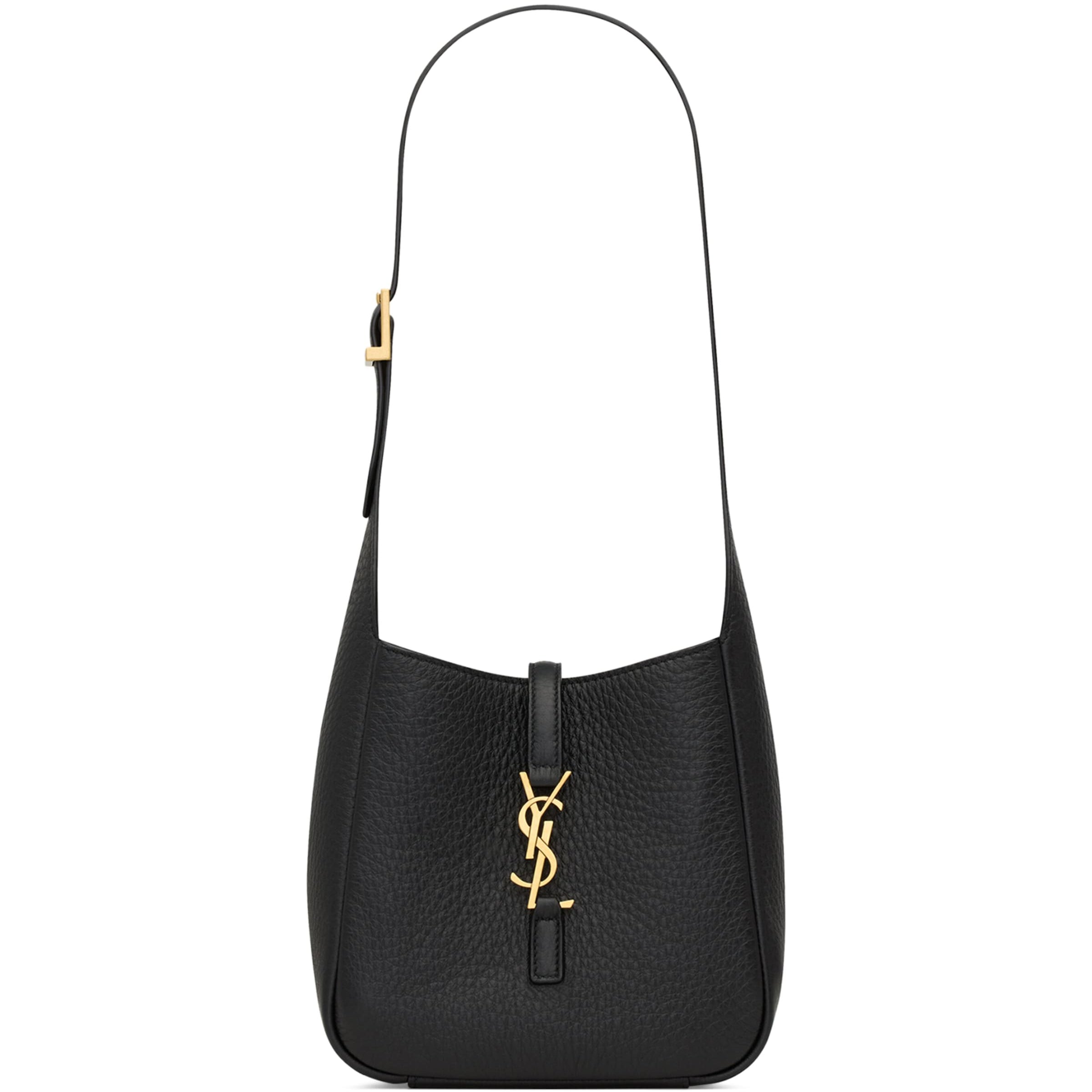Saint Laurent Black Deerskin Baby Le 5 à 7 Shoulder Bag