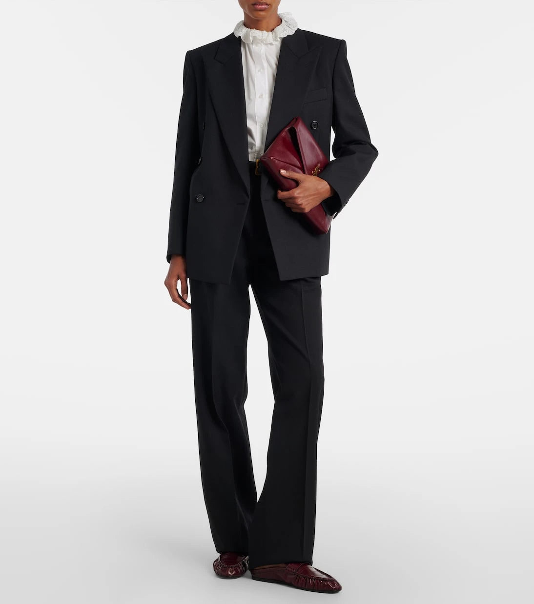 Saint Laurent - Le Loafer eel leather mules