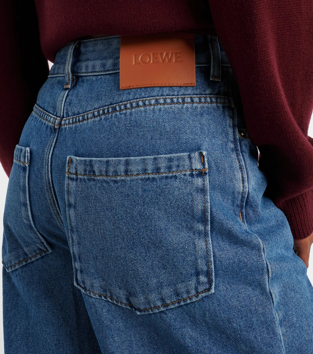 Loewe - Anagram wide-leg jeans