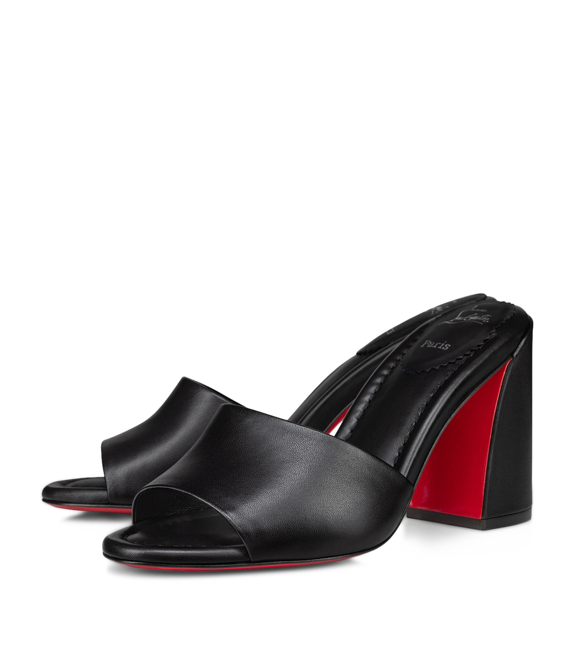 Christian Louboutin Black Jane Nappa Mules 85