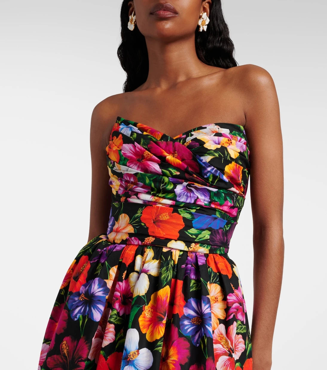 Dolce&Gabbana - Floral cotton minidress