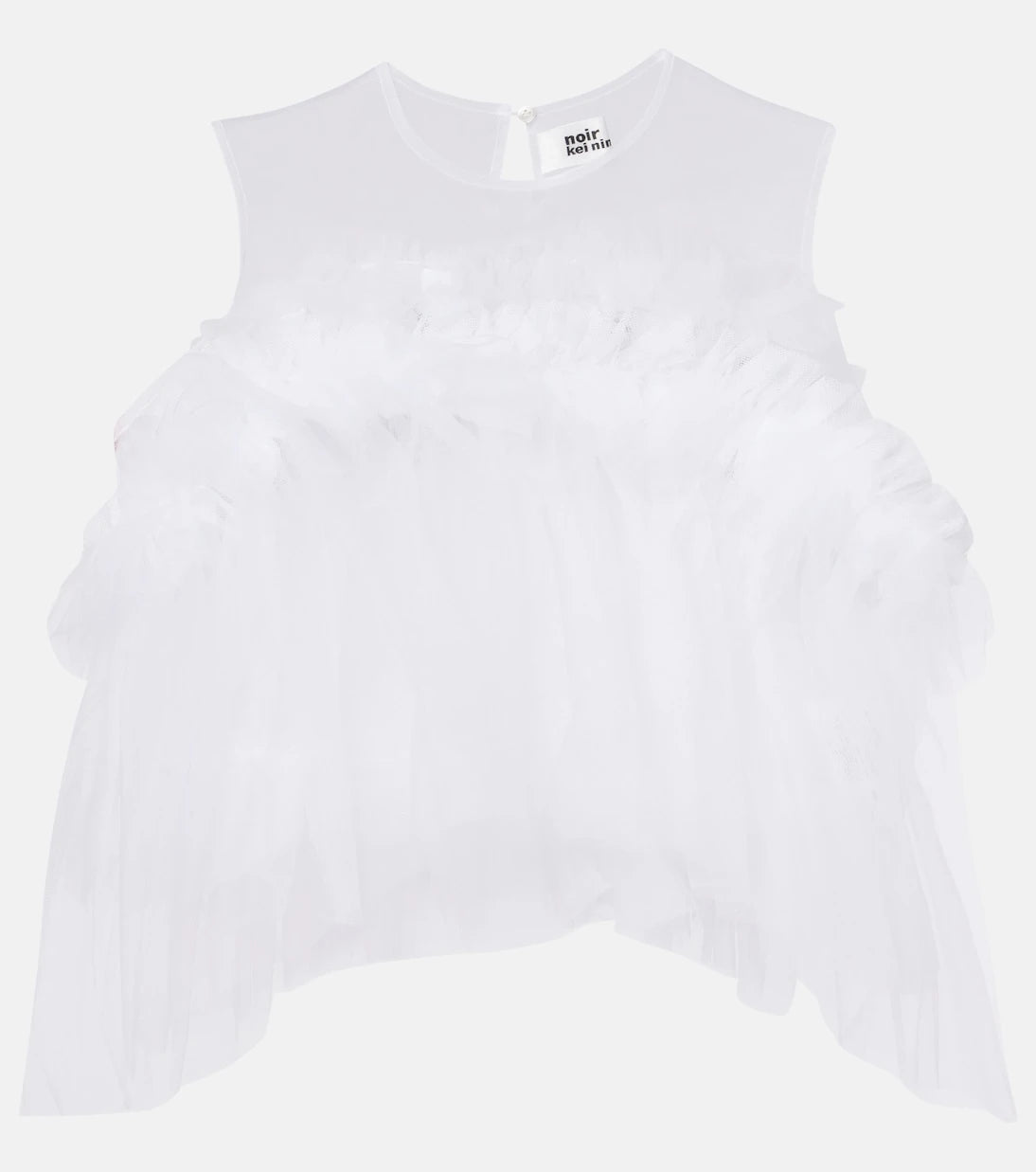 Noir Kei Ninomiya - Ruffled tulle top