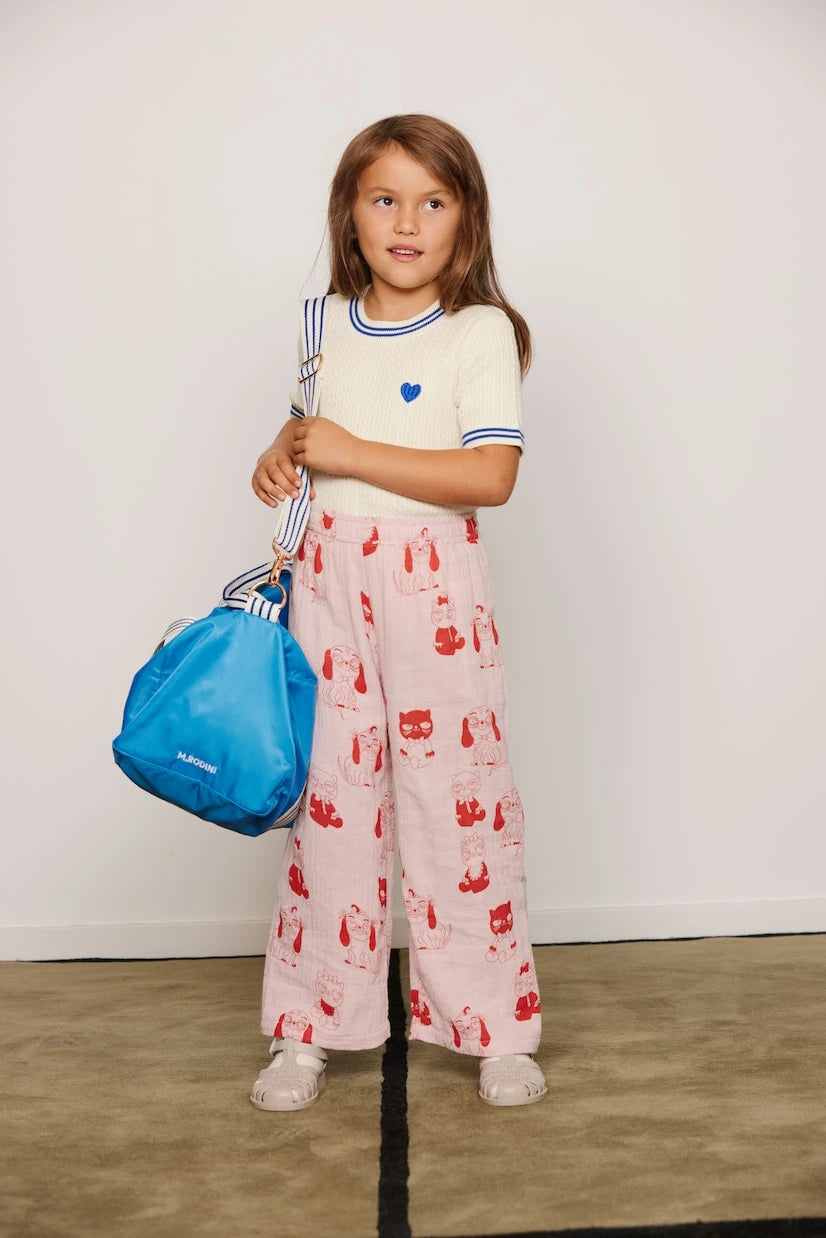 Mini Rodini - Minibabies printed cotton wide-leg pants