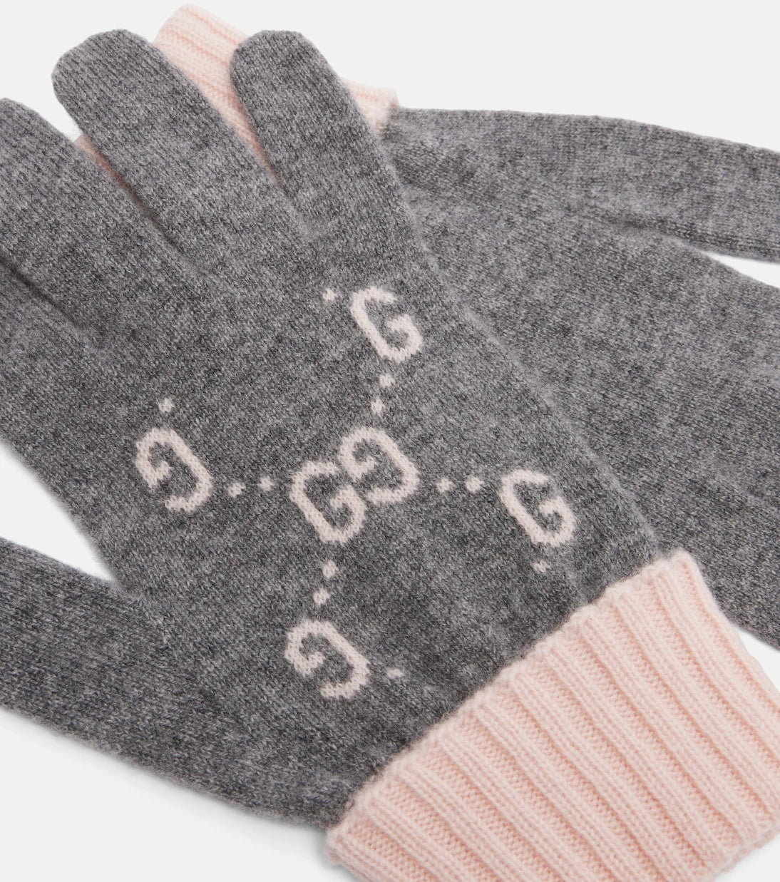 Gucci - GG cashmere jacquard gloves