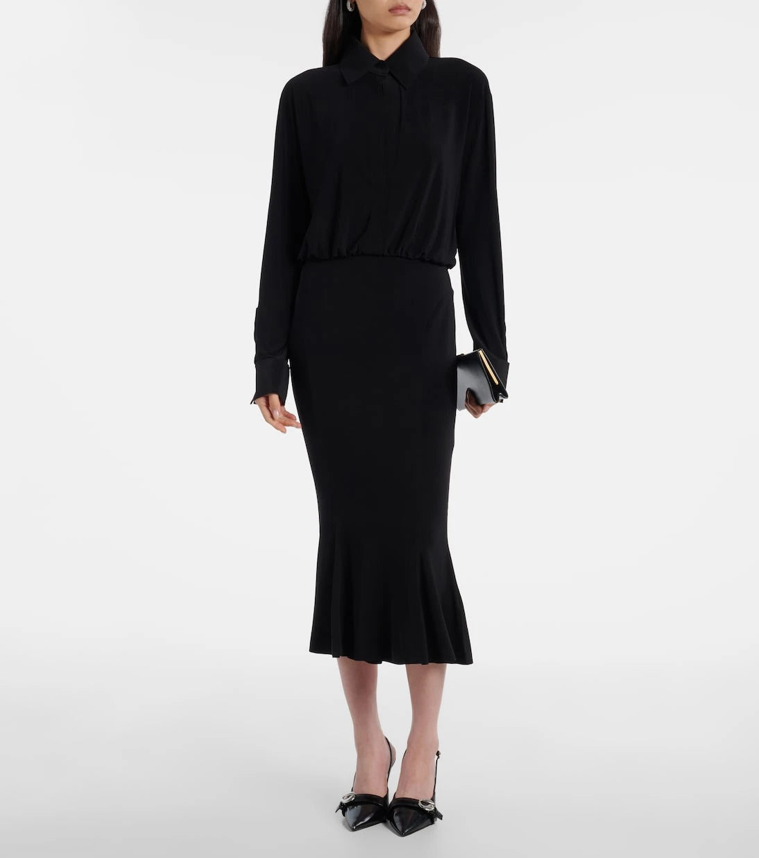 Norma Kamali - Flared midi dress
