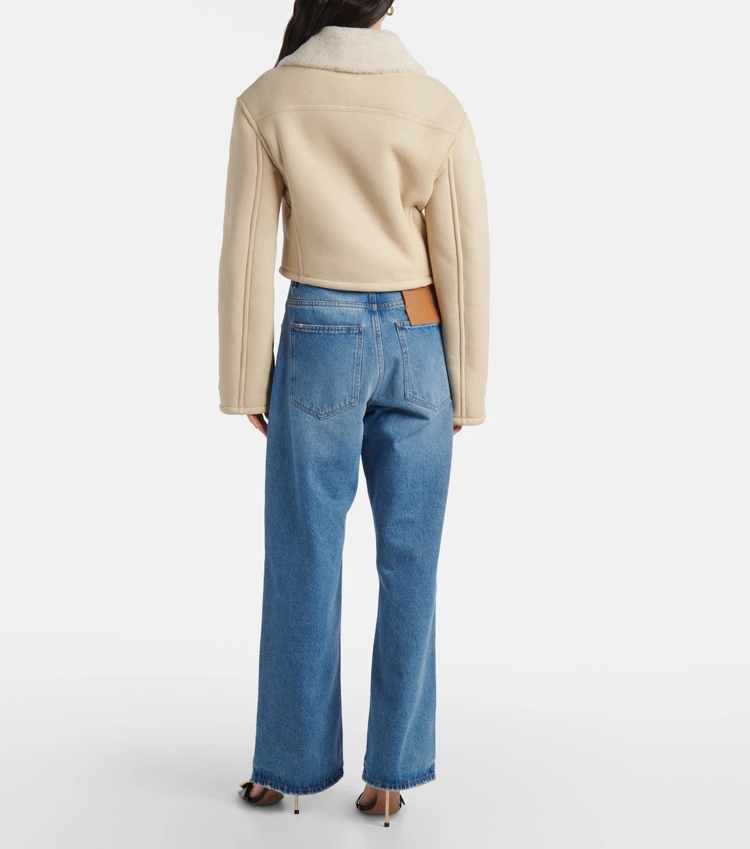 Jacquemus - Marino cropped shearling jacket
