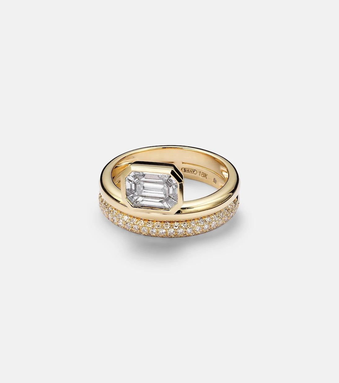 Shay Jewelry - 18kt gold ring with diamonds