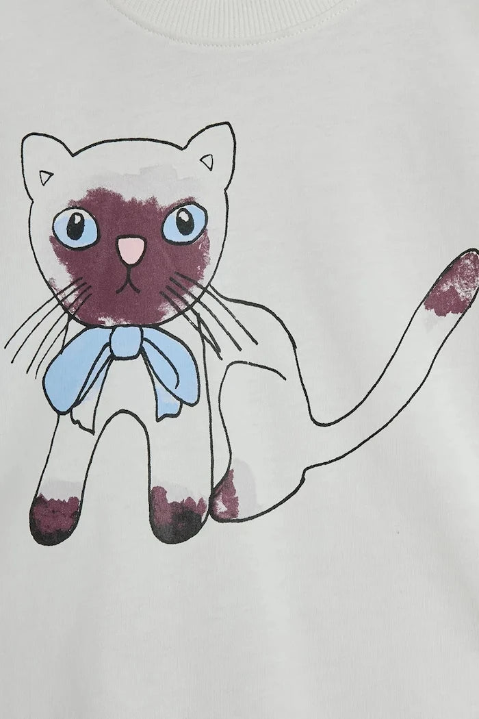 Детска памучна тениска Mini Rodini Siamese