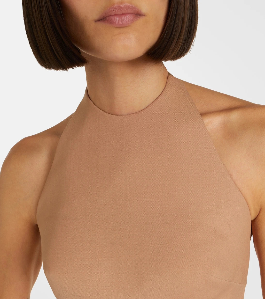 Mugler - Wool-blend crop top