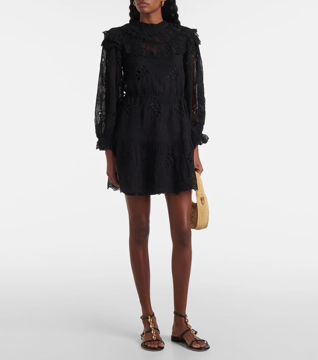 Farm Rio - Floral organza minidress