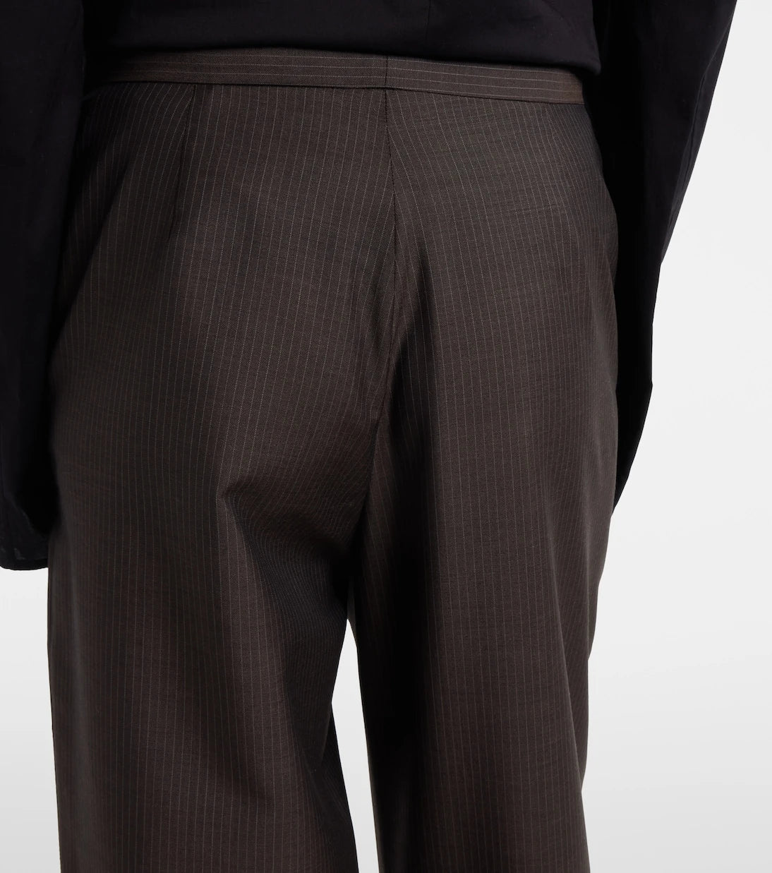 Gucci - Pinstripe wool and mohair wide-leg pants