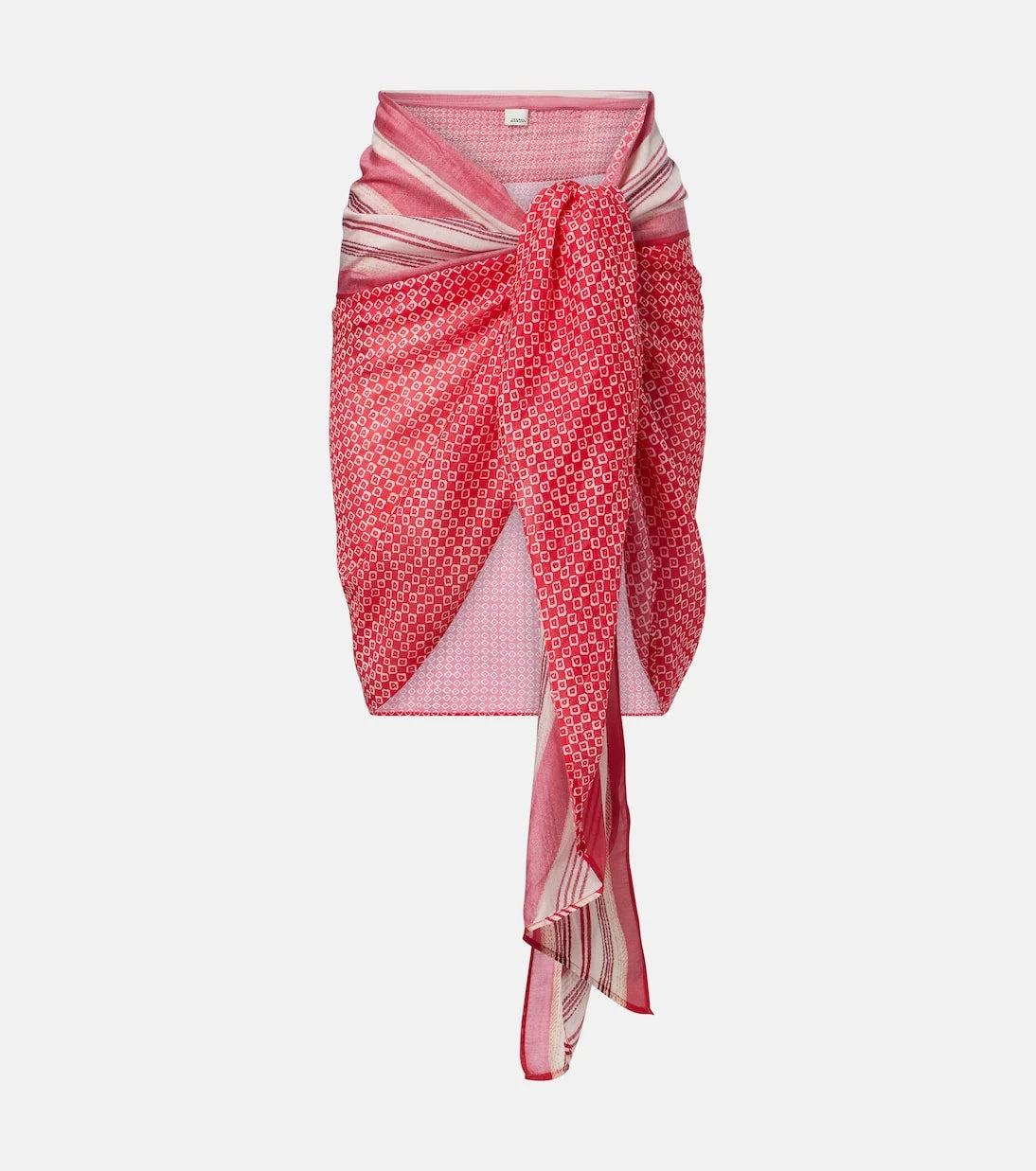 Isabel Marant - Printed cotton and silk beach cover-up