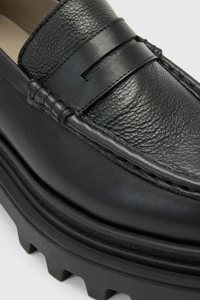 Кожени мокасини AllSaints Beth Lthr Loafer