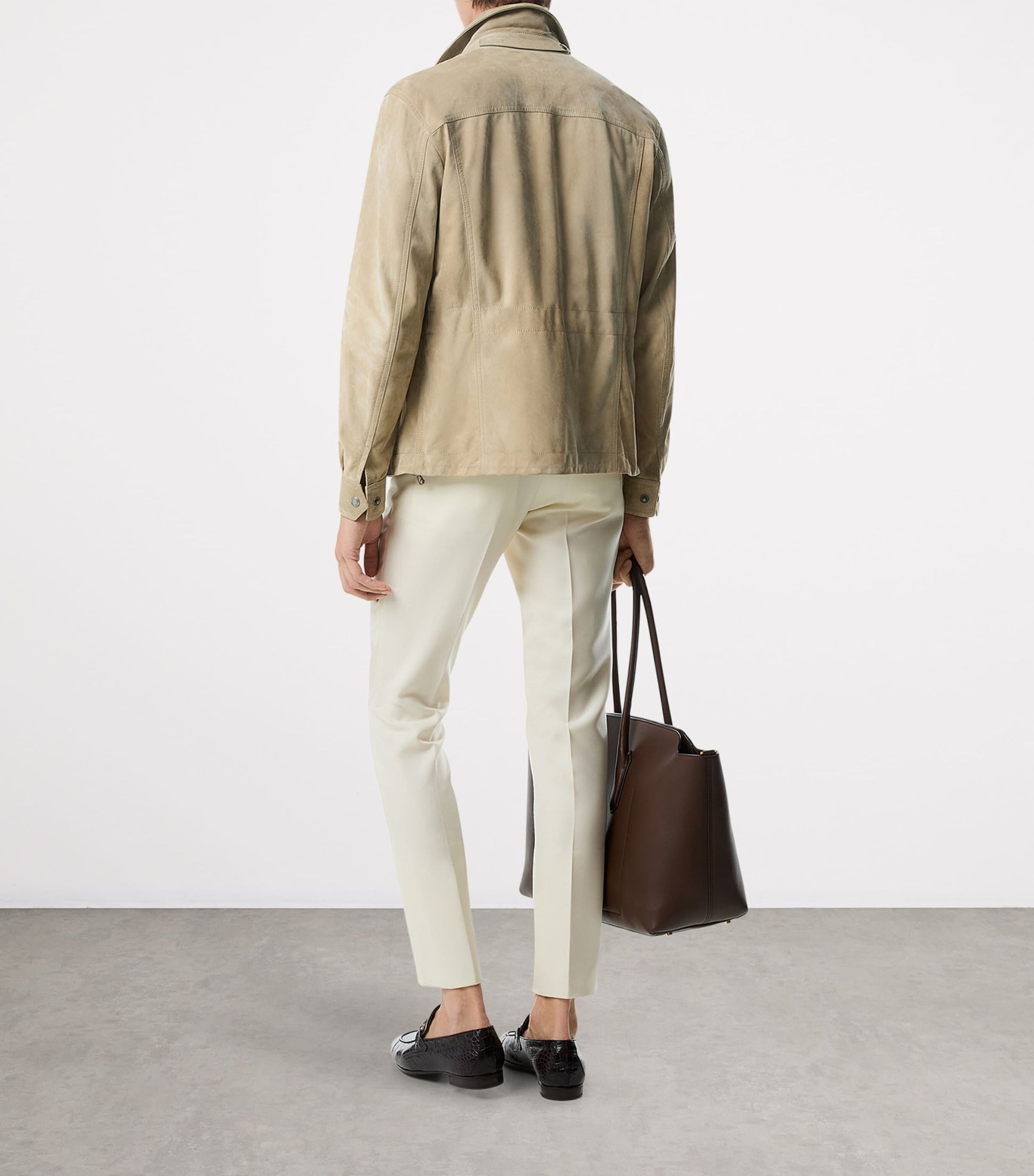 Leather East-West Alexander Tote Bag