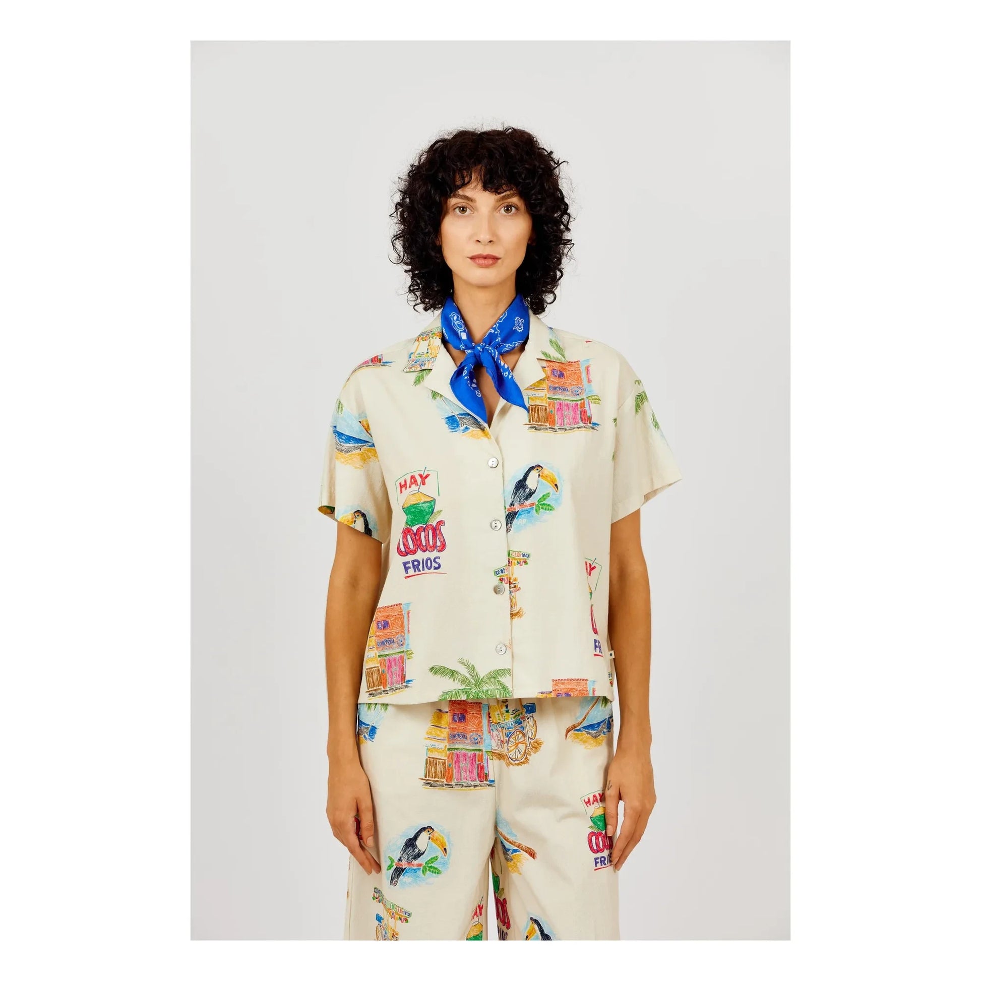 a.p - Cocos cotton shirt | Cream