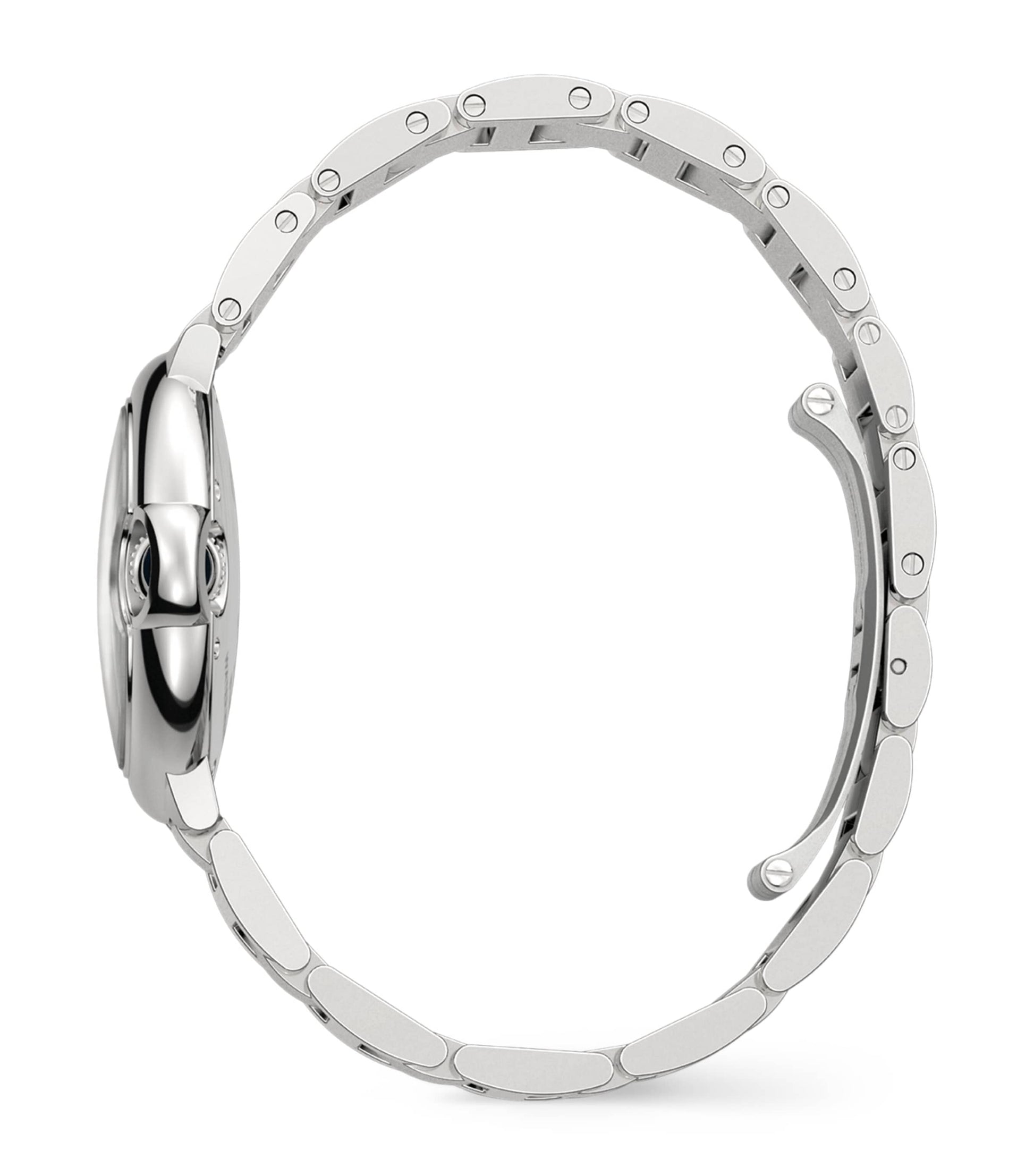 Stainless Steel and Diamond Ballon Bleu de Cartier Watch 33mm