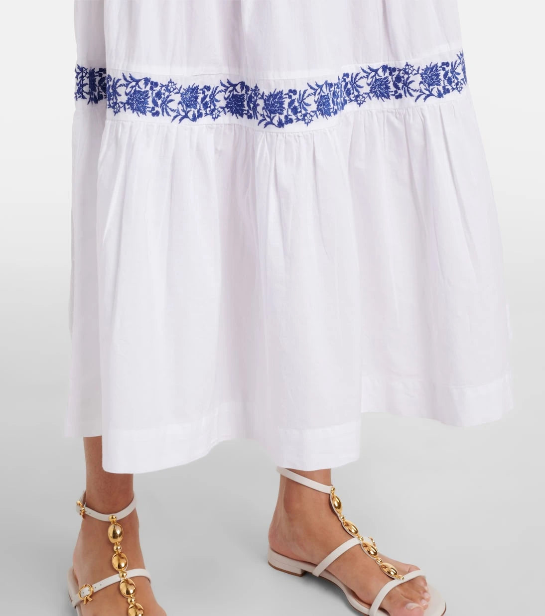 Heidi Klein - Cannes embroidered cotton maxi dress