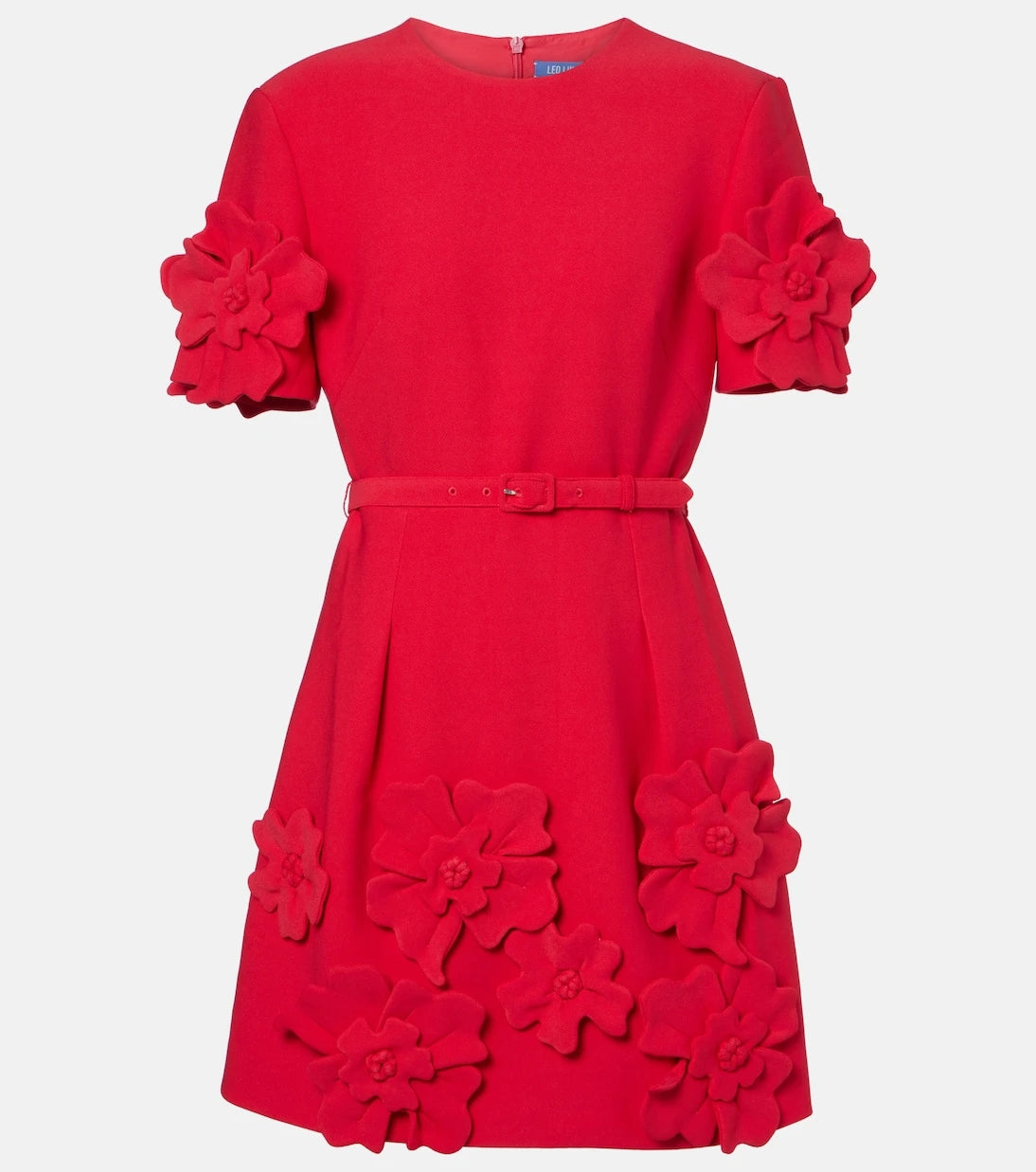 Leo Lin - Aurélie floral-appliqué minidress