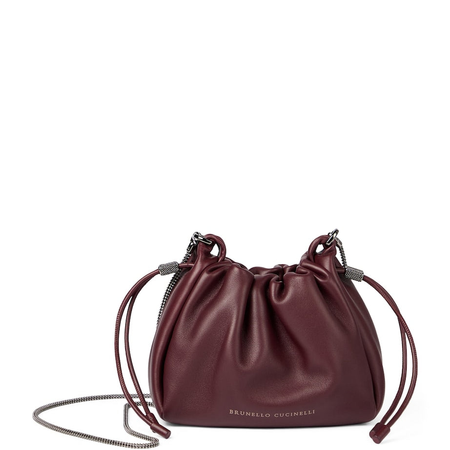 Mini Leather Mellow Bucket Bag