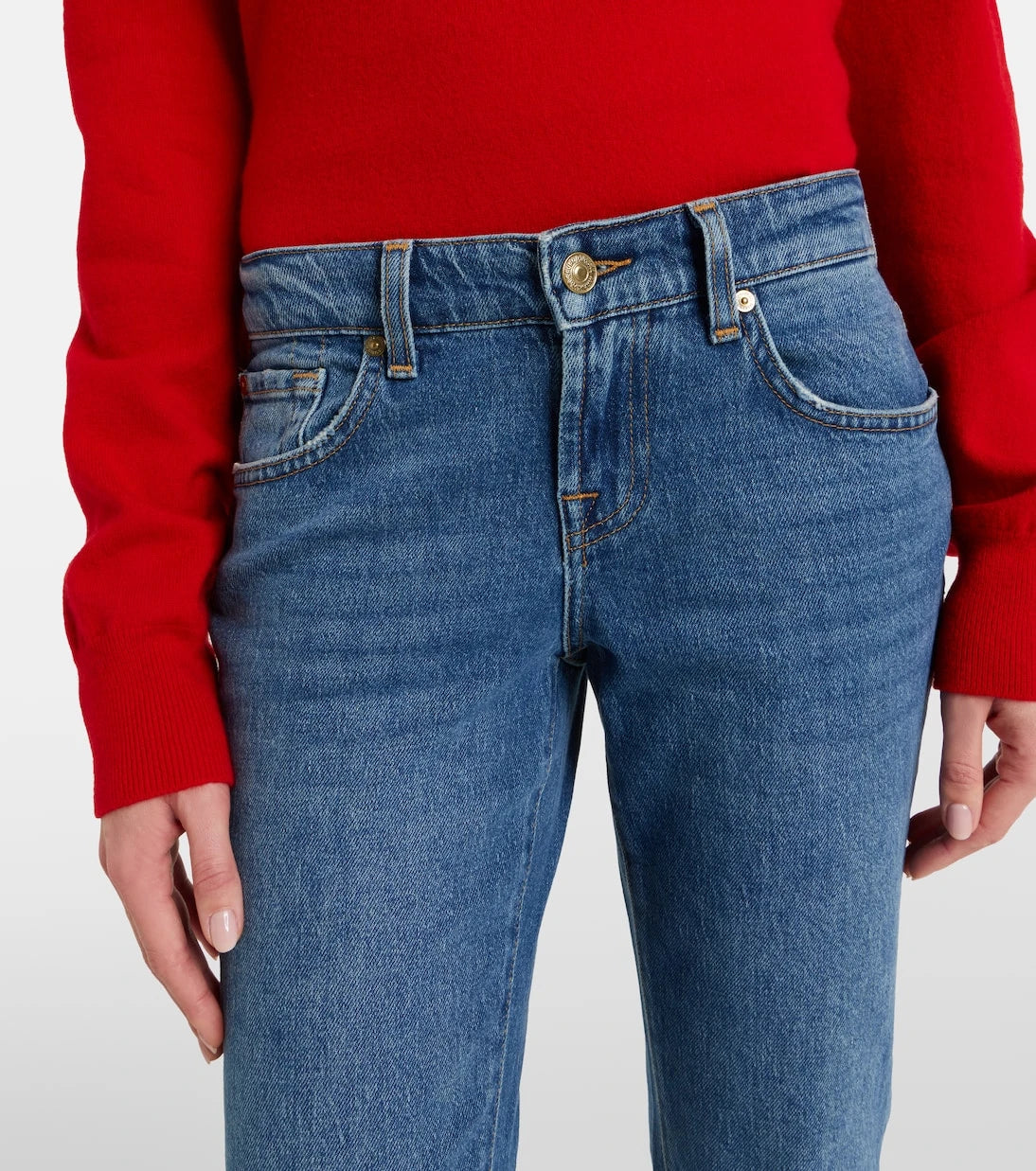7 For All Mankind - Low Cigarette slim jeans