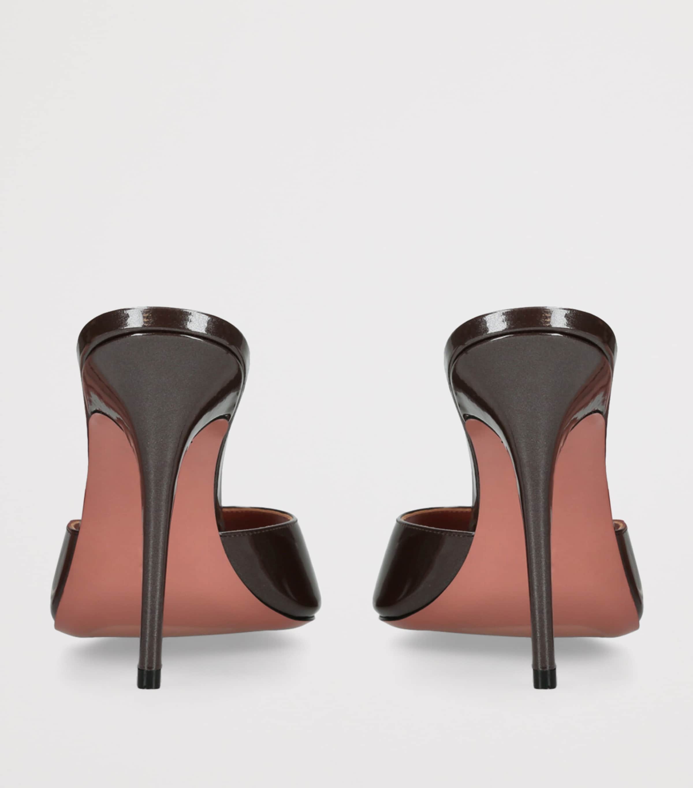 Patent Leather Elodie Heeled Mules 105