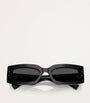 Black Acetate Rectangular Sunglasses