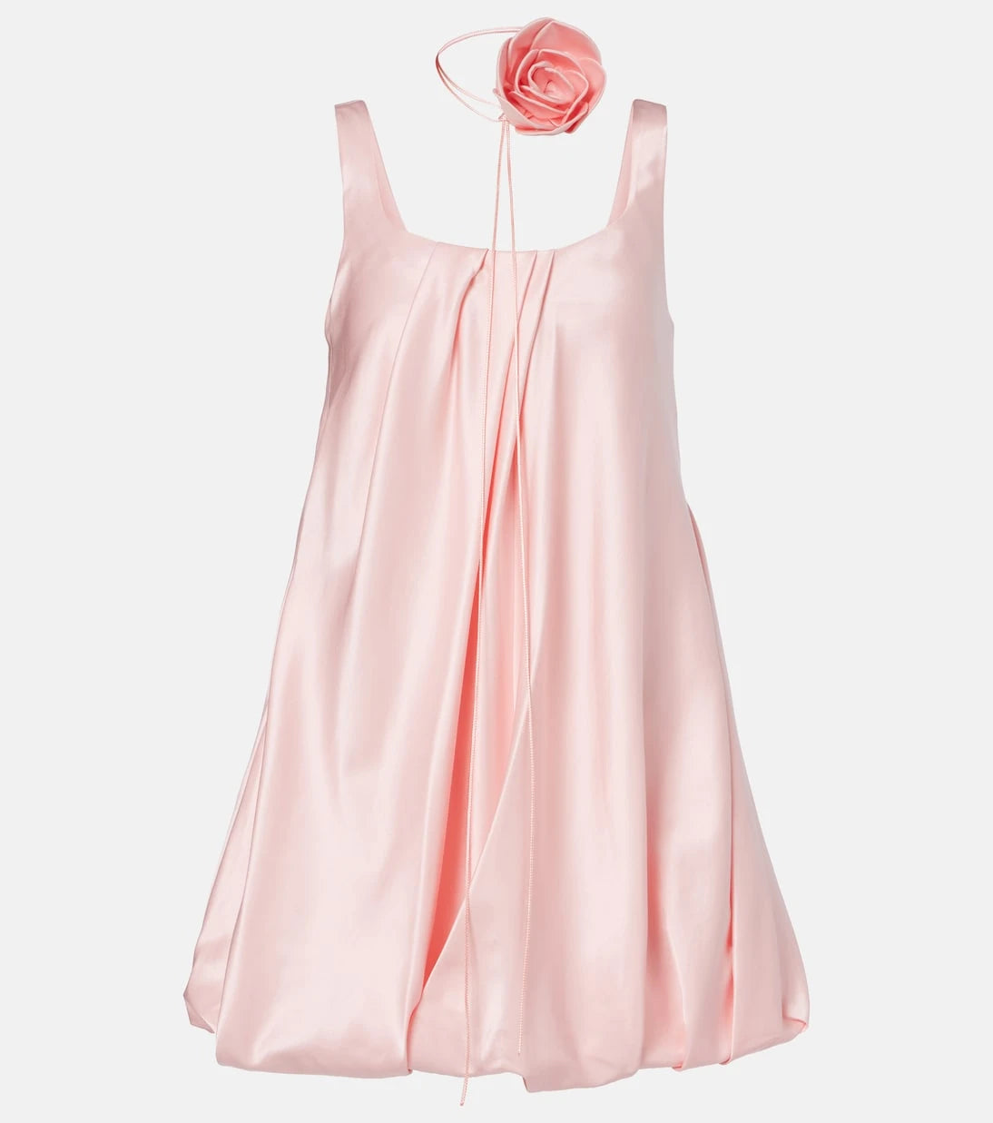 Leo Lin - Suki cotton and silk satin minidress