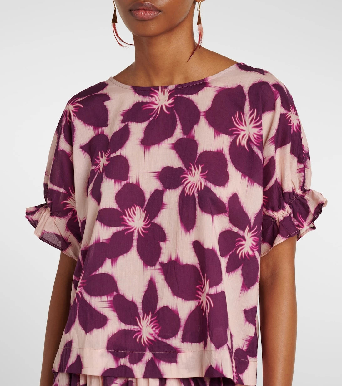 Velvet - Delilah floral cotton poplin blouse