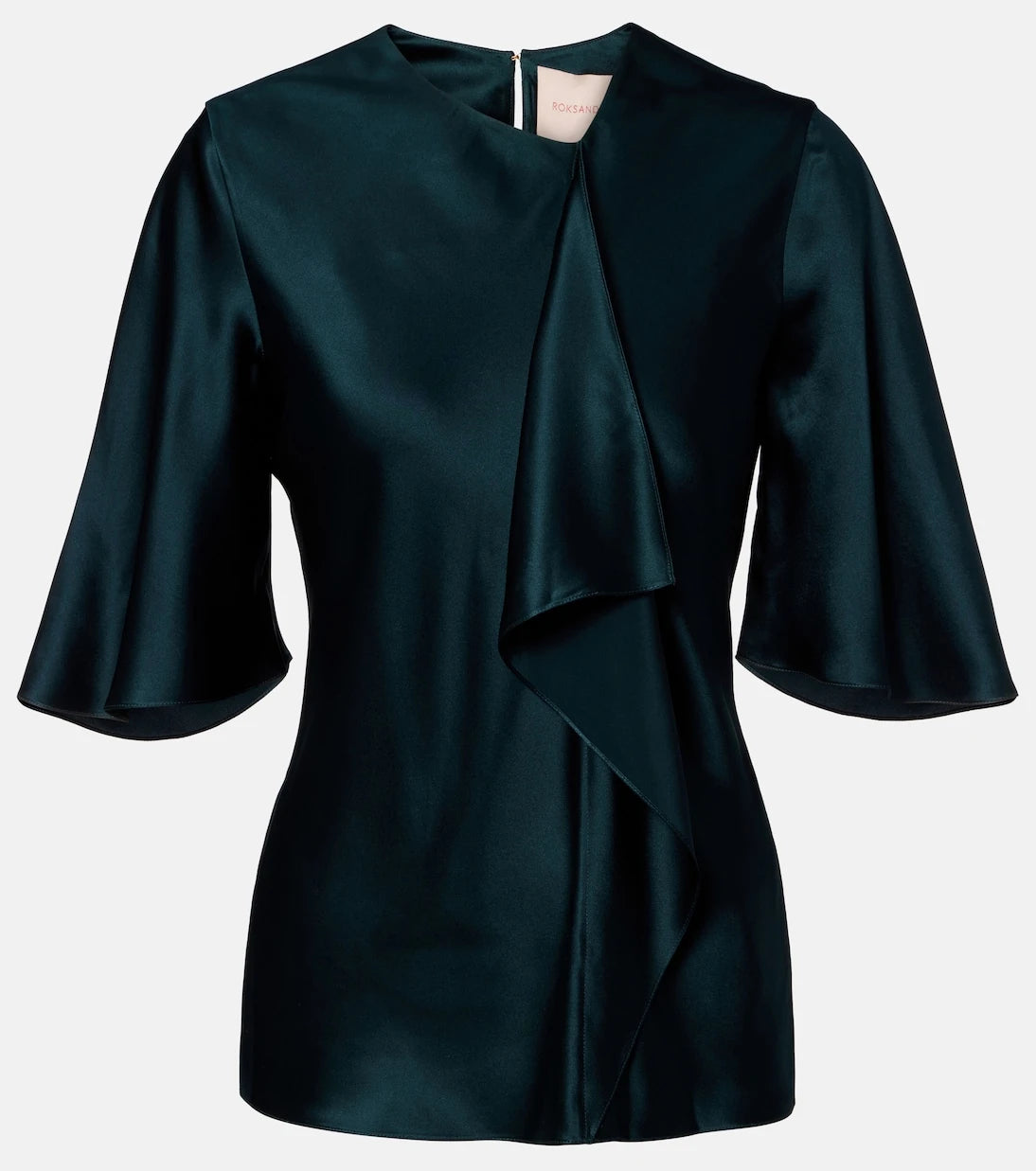 Roksanda - Naiara draped silk satin top