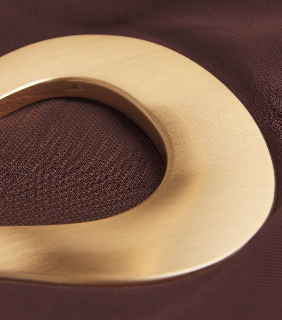 Brown Cut-Out Abril Gown