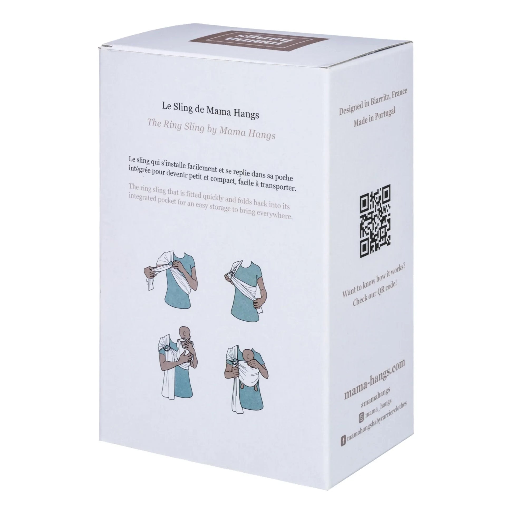 Mama Hangs - Organic Cotton Baby Sling | Ecru