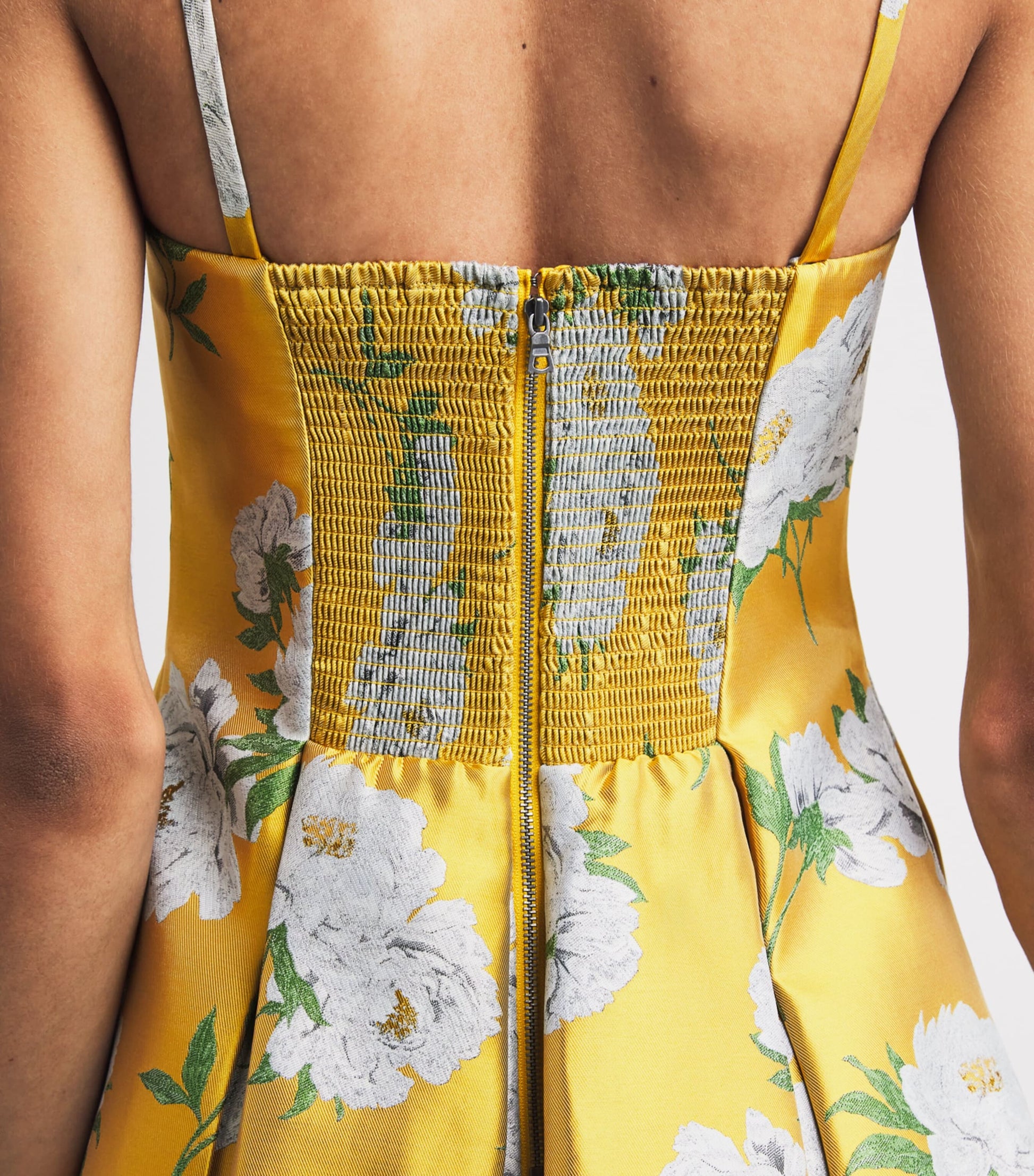 Pleated Isabelle Mini Dress FLRL CF GLDN HR C766