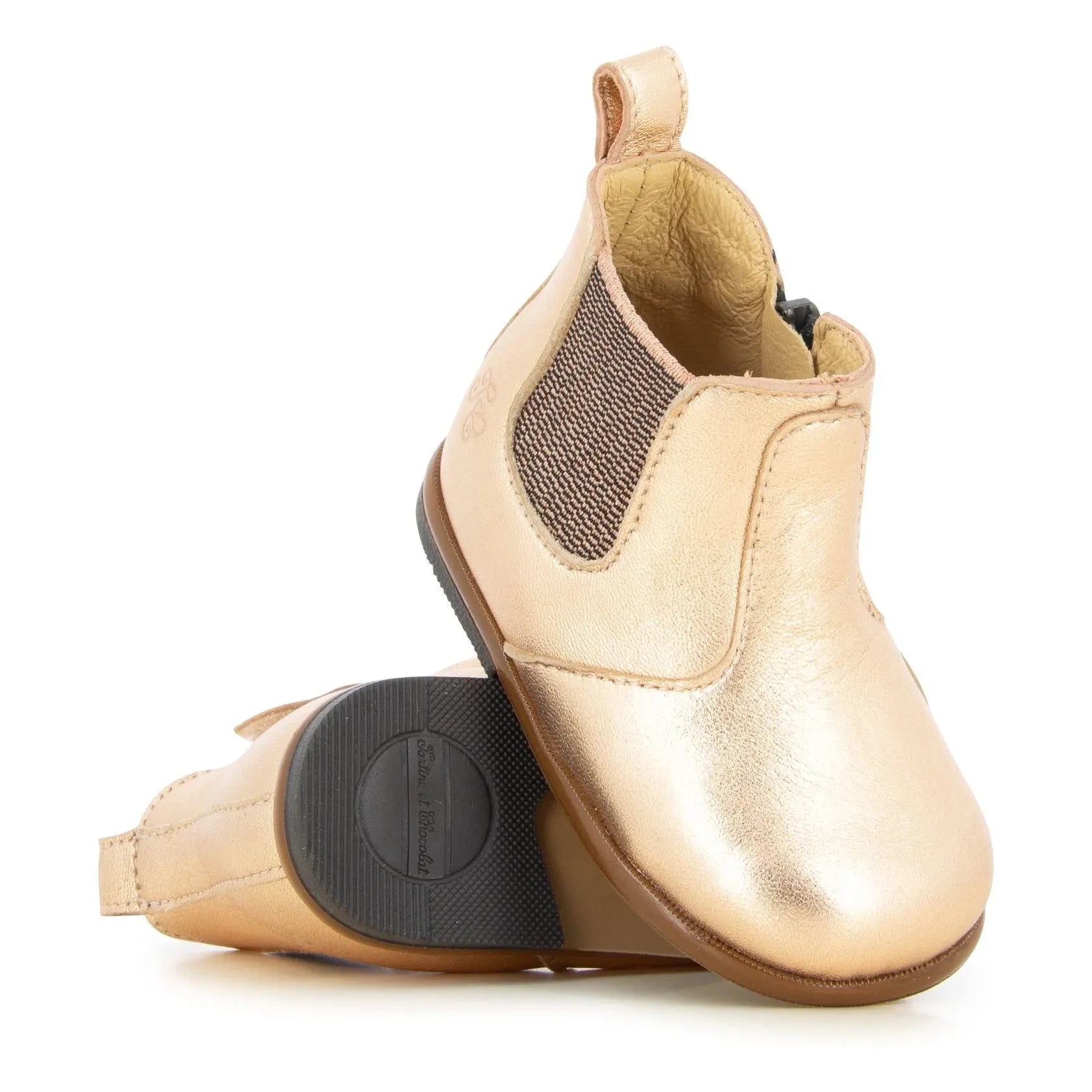 Tartine et Chocolat - Zip Elast boots | Copper red