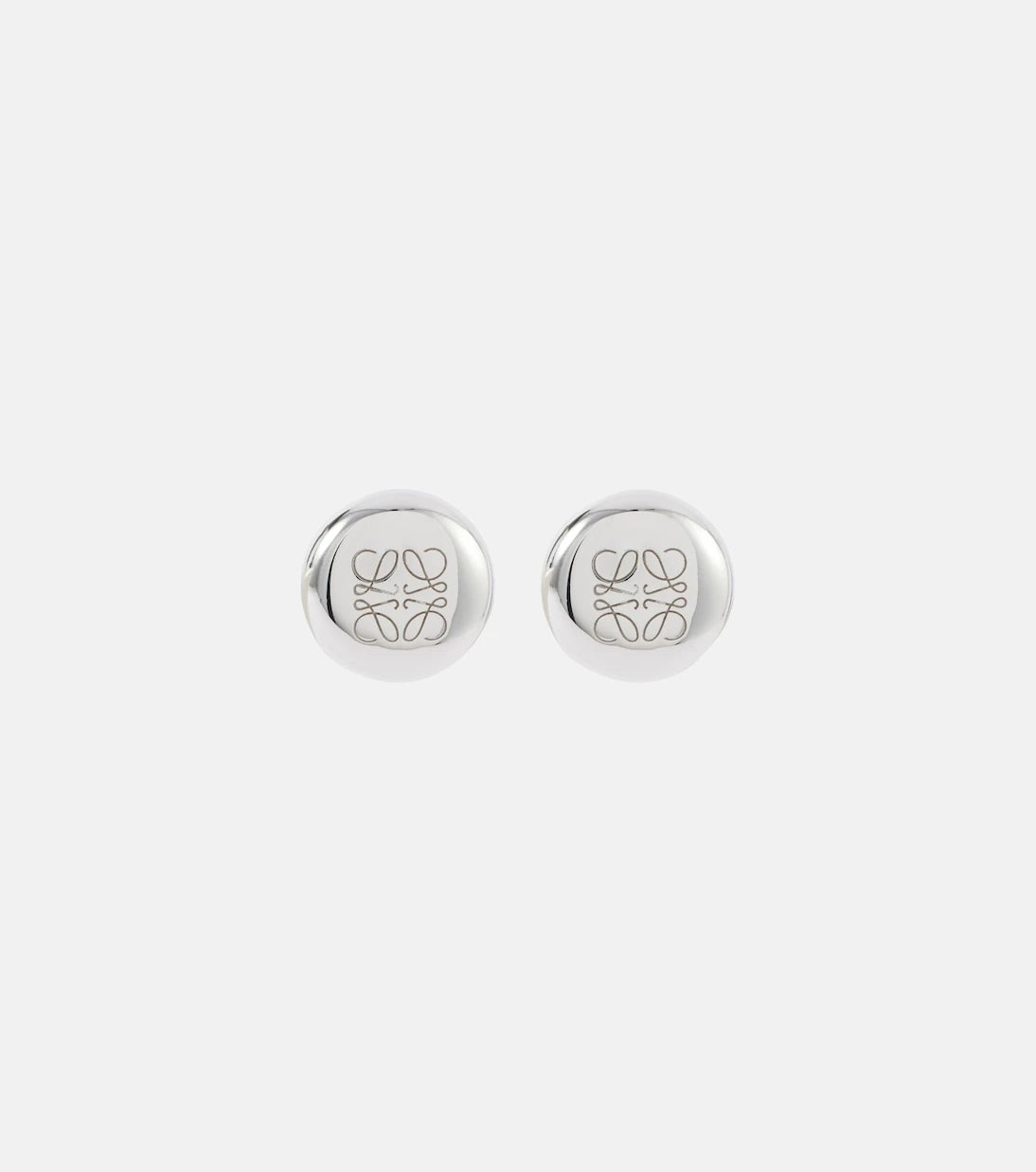 Loewe - Anagram Pebble sterling silver stud earrings