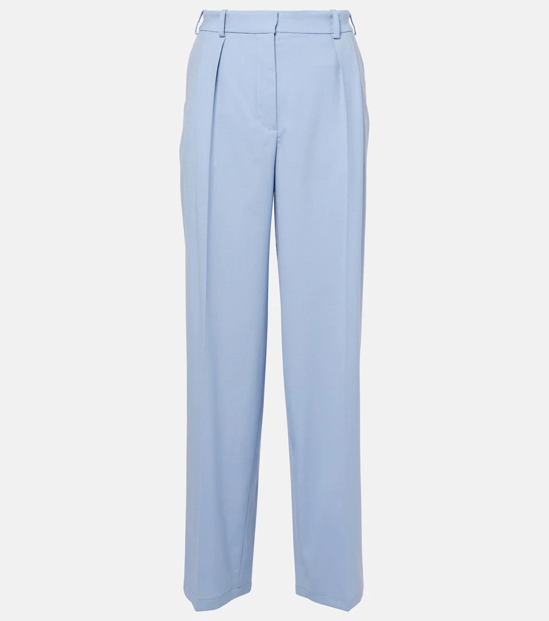 Joseph - Bucklel wool crêpe wide-leg pants
