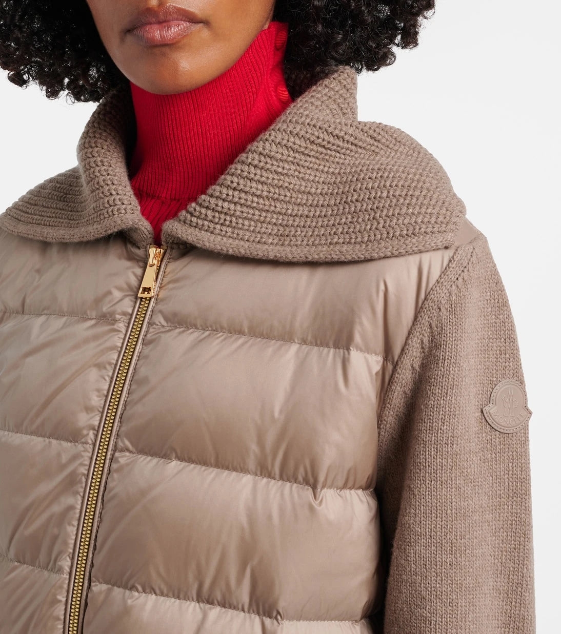 Moncler - Down-paneled wool and cashmere cardigan