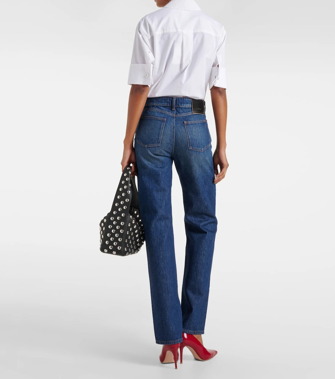 Sportmax - جينز مستقيم بقصّة منخفضة