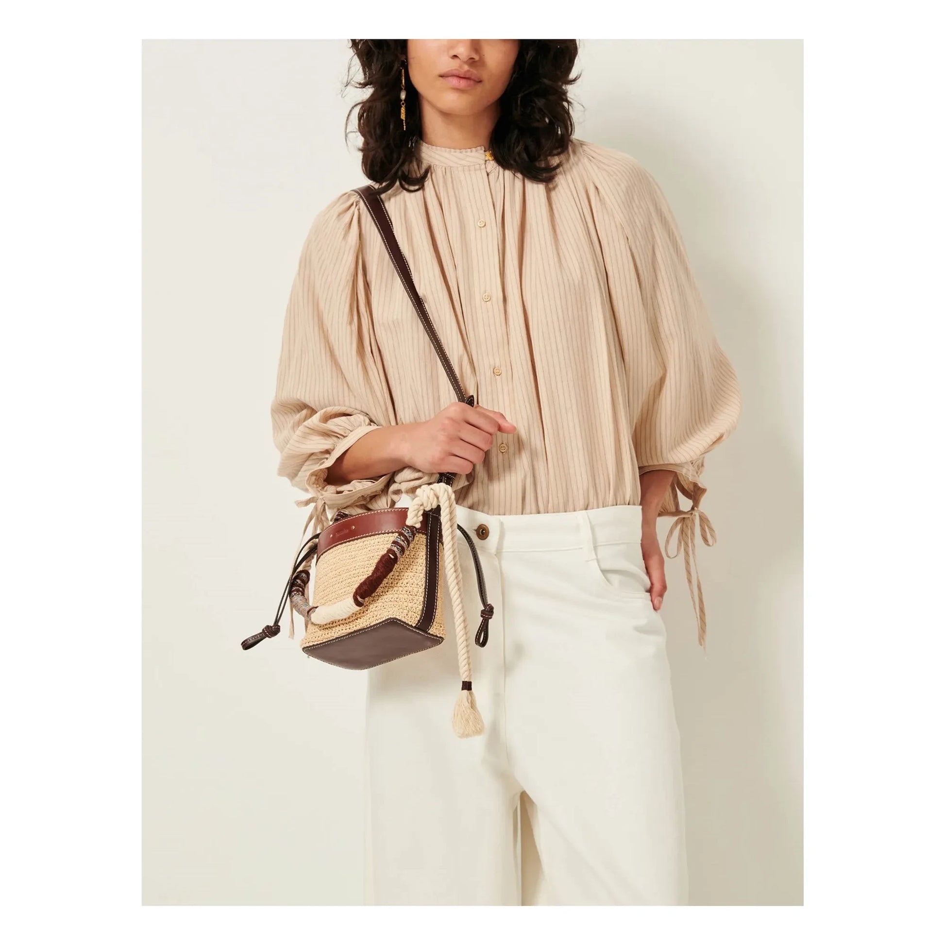 Sessùn - Dali Stripes Blouse | Sand