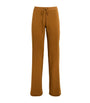 Skims Brown Cotton Jersey Straight Leg Sweatpants