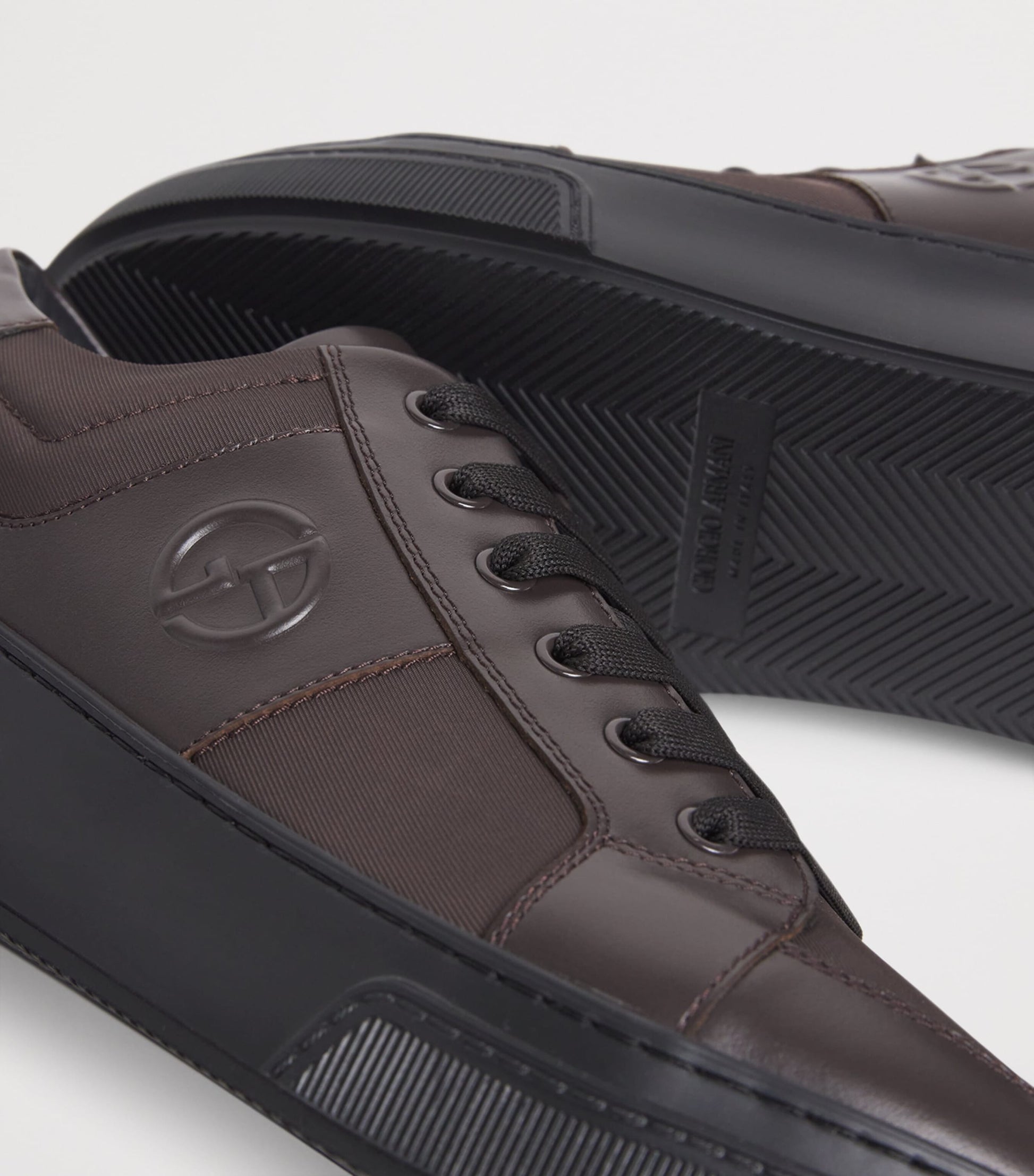 Leather Logo Sneakers